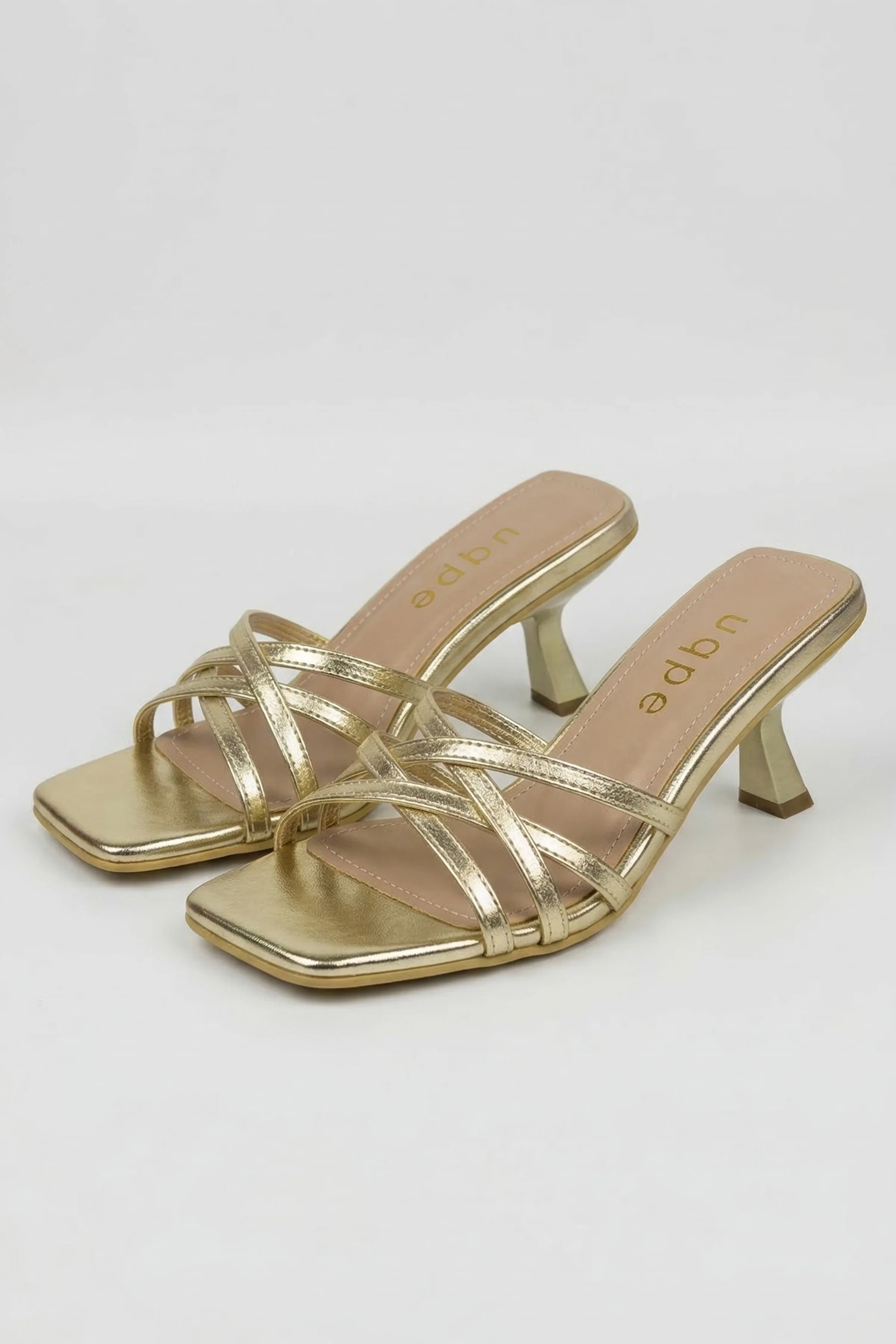 Monzas Çapraz Bantlı Kadeh Topuklu Terlik Mule