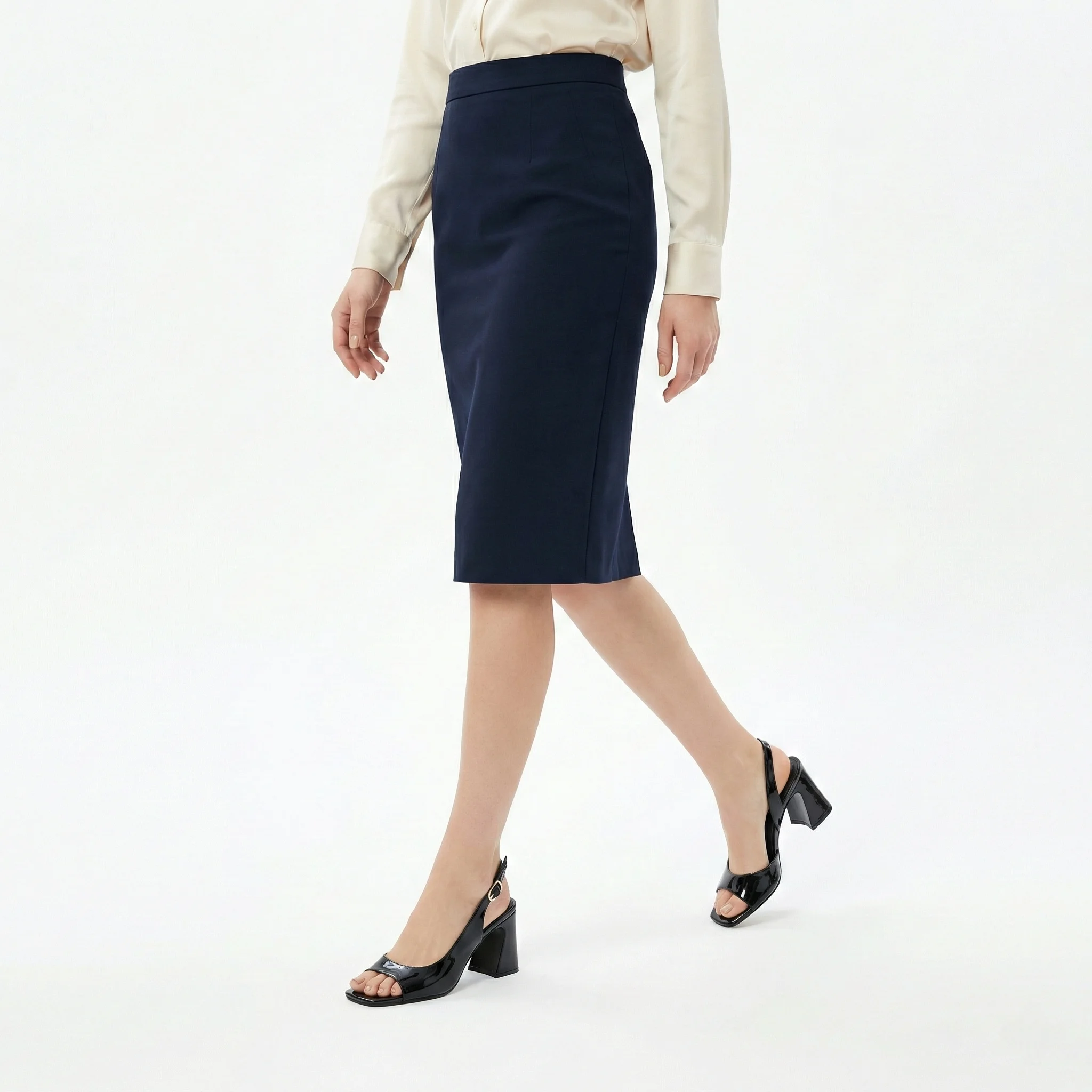 Doria Küt Burunlu Topuklu Sandalet - SİYAH RUGAN