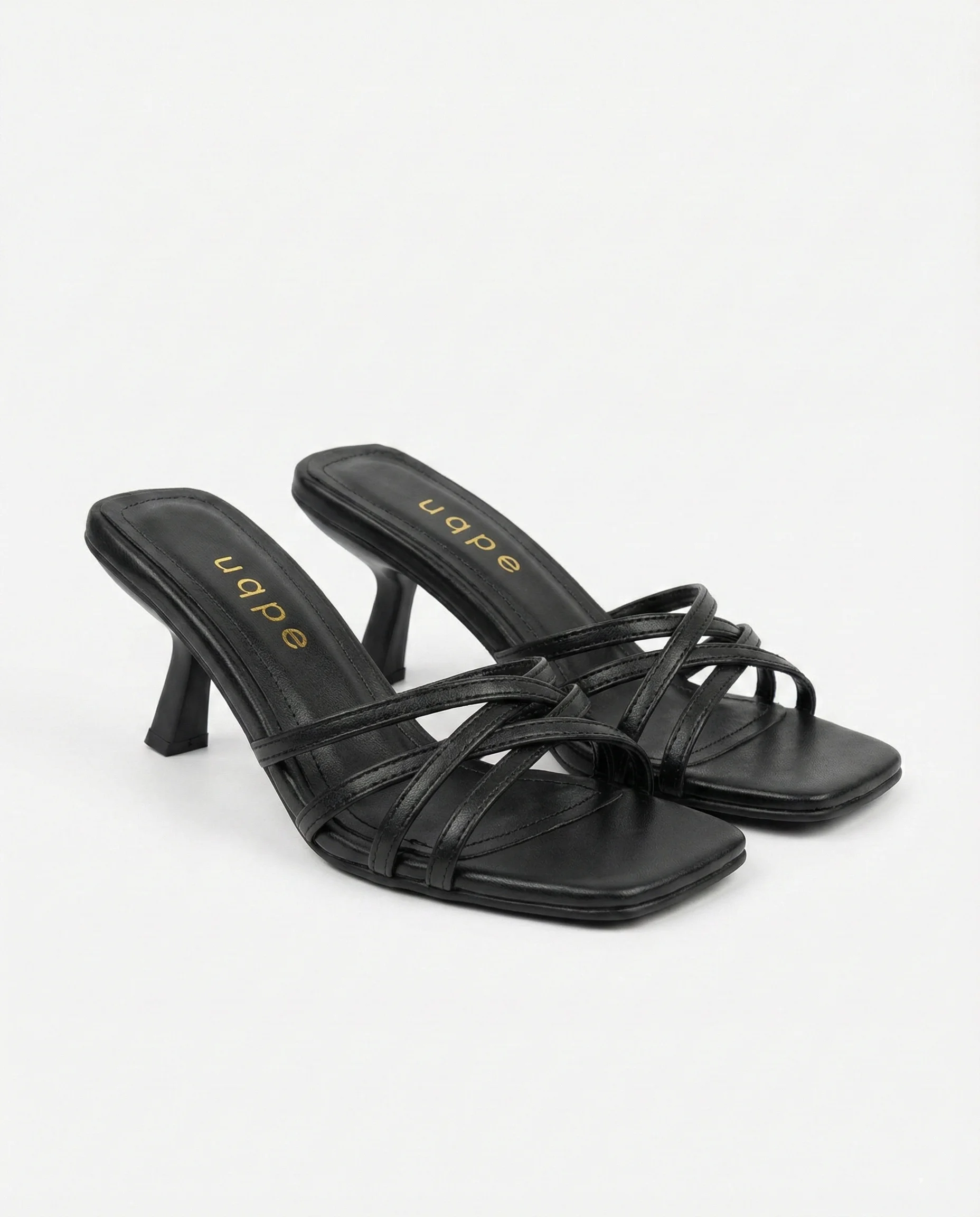 Monzas Çapraz Bantlı Kadeh Topuklu Terlik Mule