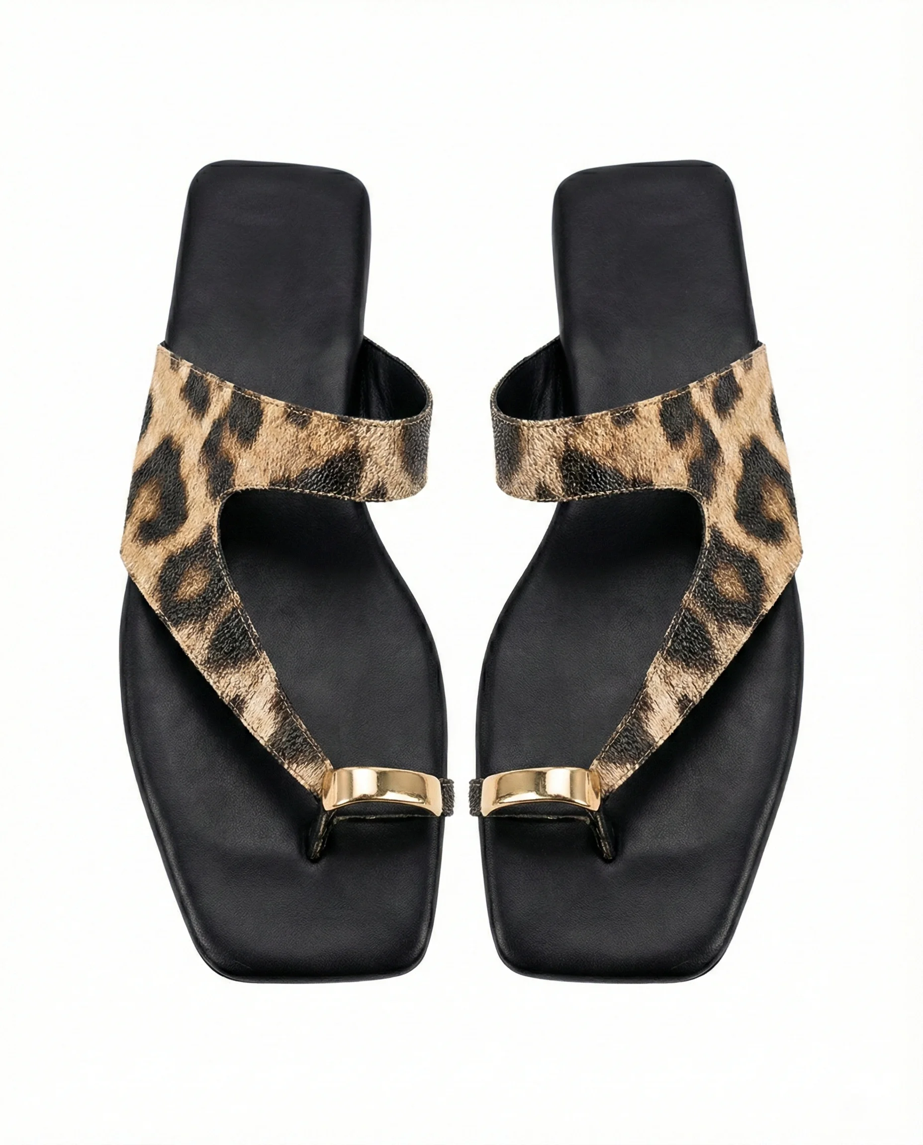 Doli Gold Halka Detaylı Parmak Arası Terlik